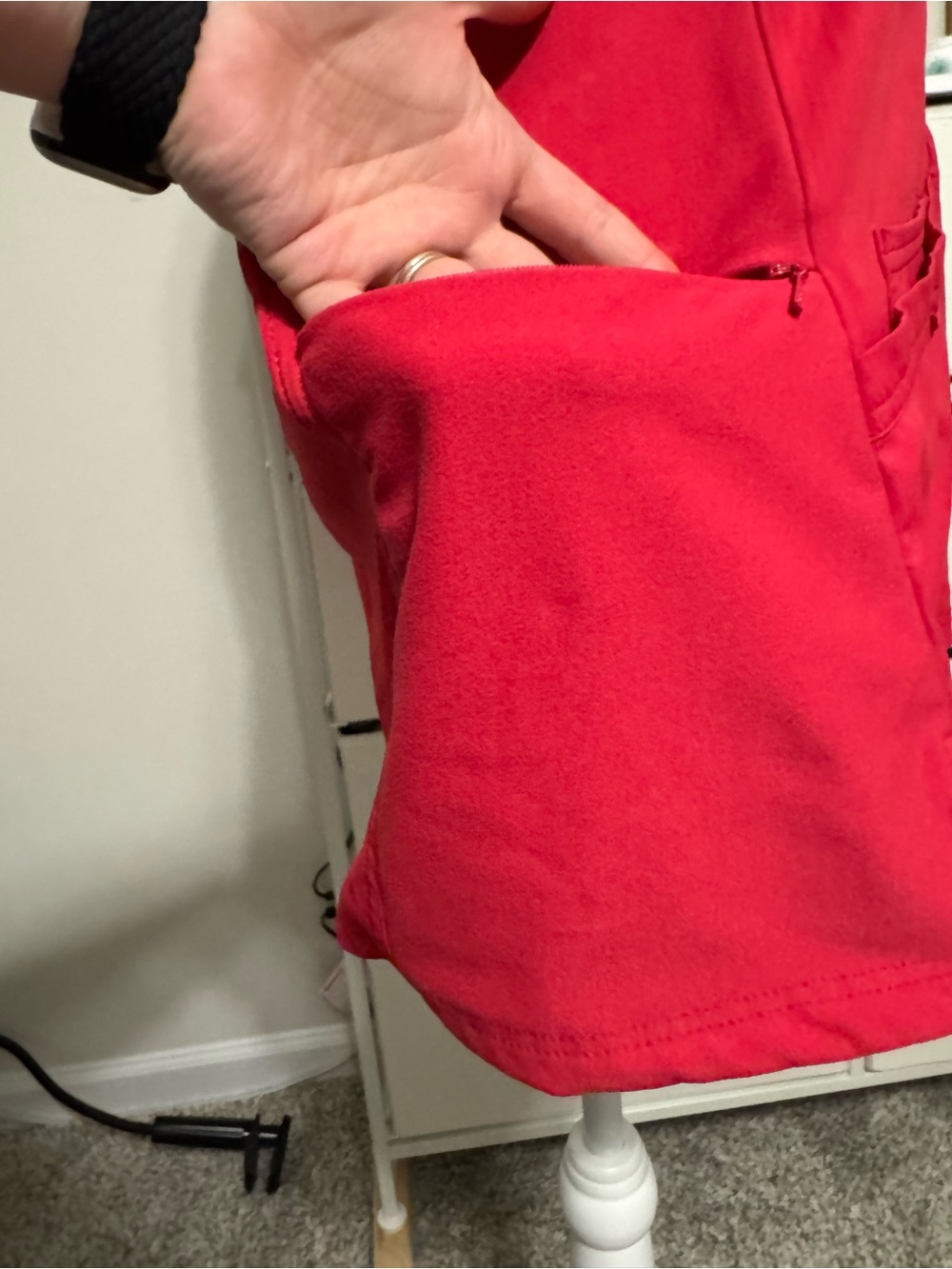 Elle Women’s Red Scrub Top - Picture 8 of 16